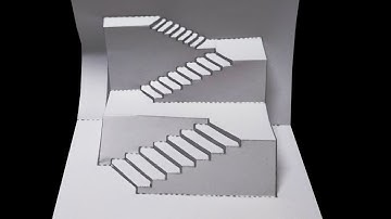 Super Easy Way To Make Kirigami Pop Up card || kirigami paper art Tutorial_with Template