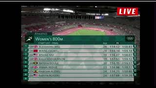 Women’s 800m FINAL (Athing Mu) || Tokyo Olympics 2020