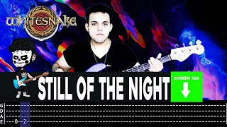Video thumbnail of "【WHITESNAKE】[ Still Of The Night ] cover by Cesar | LESSON | BASS TAB"