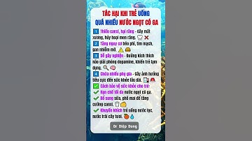 Tác Hại Khi Trẻ Uống Quá Nhiều Nước Ngọt Có Ga |DrDiệpDung #sứckhỏe #nuocngot #shorts