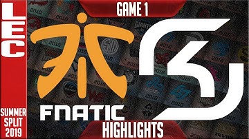 FNC vs SK Highlights | LEC Summer 2019 Week 1 Day 1 | Fnatic vs SK Gaming