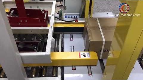 Semi automatic box carton tape top bottom sealing machine with PP belt strapping sealing machine
