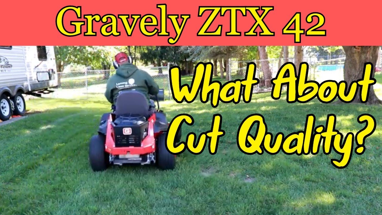 Gravely ZTX 42 Cut Quality - YouTube