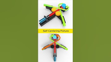 Self Centering Fixture Mechanism #fusion360 #cad #mechanical #engineering #mechanism #solidworks