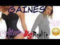 ATTENTES VS REALITE : Gaines remodelantes / amincissantes