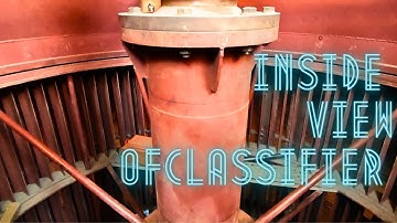 Inside view of vertical roller mill classifier/Seperator. #cement #vrm #trending#seperator