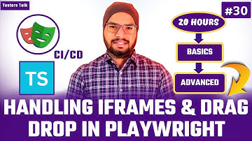 Playwright TypeScript #30 Handling IFrames | Drag and Drop in Playwright
