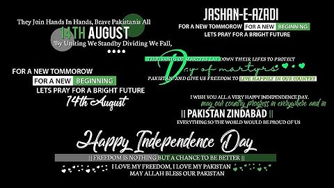How To Free Download 14 August Text Pngs || Happy Independence Day Text Pngs ||