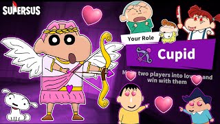 Shinchan became cupid in super sus and making lovers 😍🔥 | shinchan playing among us 3d 😂 | funny screenshot 5