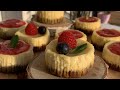 Recette de mini cheesecakes aux framboises