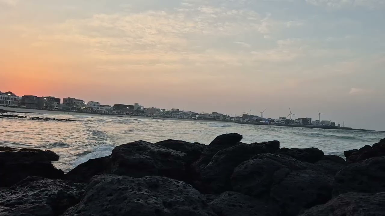 잠들기 전 틀어두는 파도 소리 3시간 | 조용한 밤 바다 백색소음#3시간#백색소음#수면