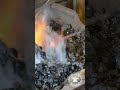 Small Stock, Small Fire in a Coal Forge