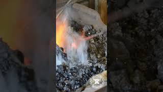 Small Stock, Small Fire in a Coal Forge