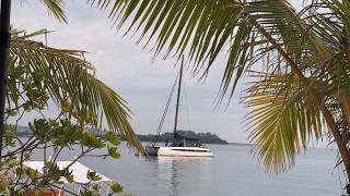 Miko cruising Philippines Subic Bay to Palawan.  Learning more about our HH52 catamaran every day!