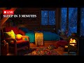 🔴Relax Snow Sound &amp; Cozy Fireplace in a Hut | Winter Ambience Sounds for Deep Sleep, Study &amp; Relax