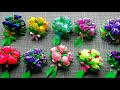 #канзаши #цветы #броши    Брошь "Тюльпаны" к 8 марта. Из репсовой и атласной ленты.