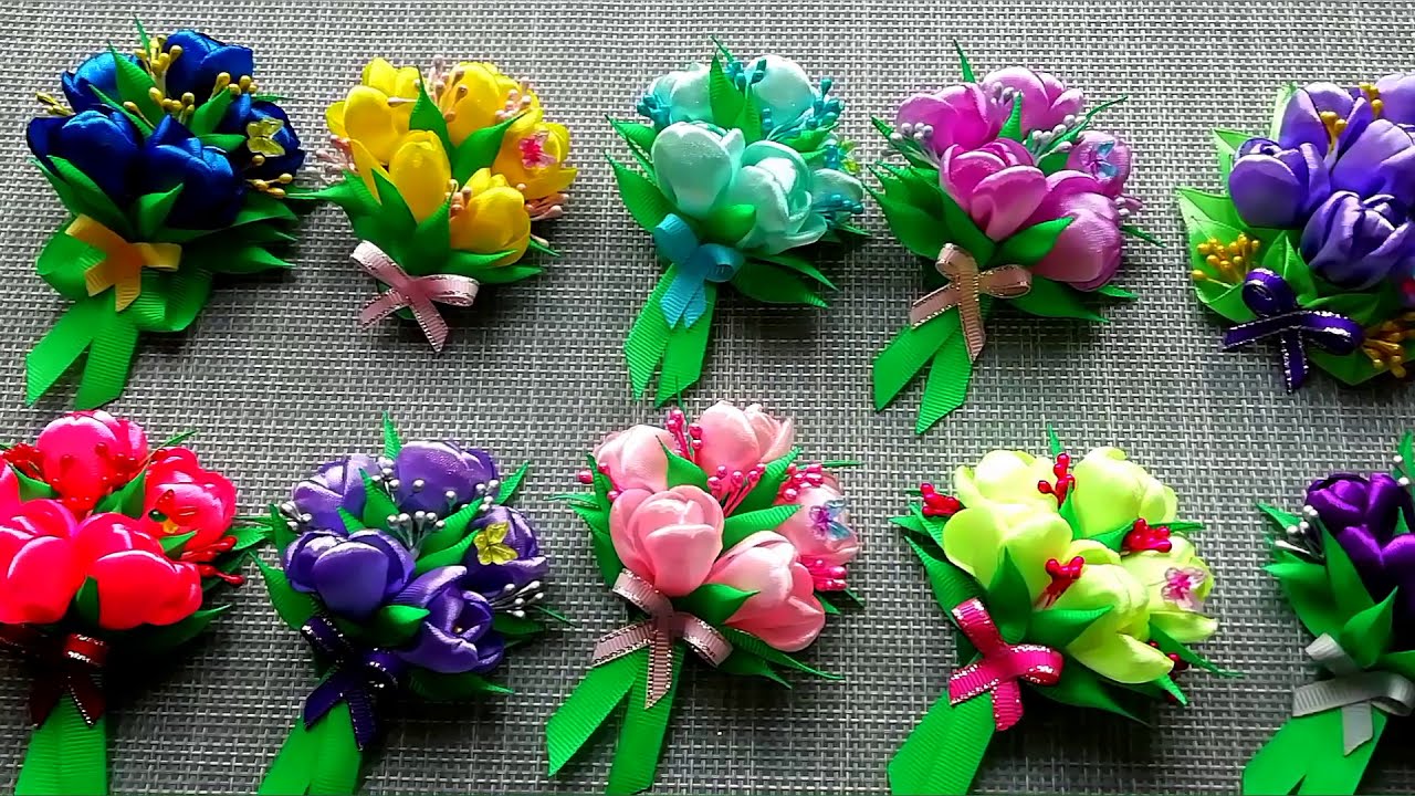 #канзаши #цветы #броши    Брошь 