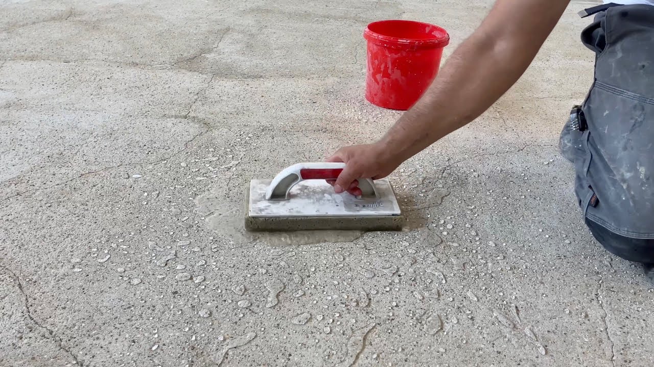 Beton , javítás, csiszolás, impregnálás ( Mühely projekt 5. rész )