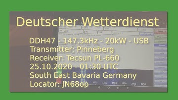 Deutscher Wetterdienst - DDH47 - 147,3 kHz - RTTY