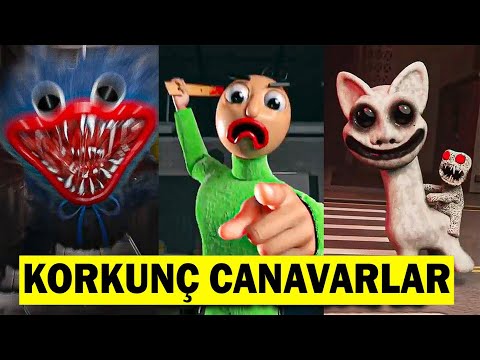 TİKTOK'daki EN KORKUNÇ CANAVARLAR 😱 En Korkunç Tiktok Videoları (Huggy Wuggy , Cartoon Cat)