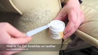 Cat scratch damage : r/Leather