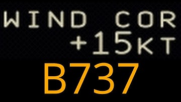 B737 Wind Correction (Additive)