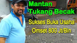 Mantan Tukang Becak Sukses, Buka Usaha Rongsok Omset 800 JT/bln
