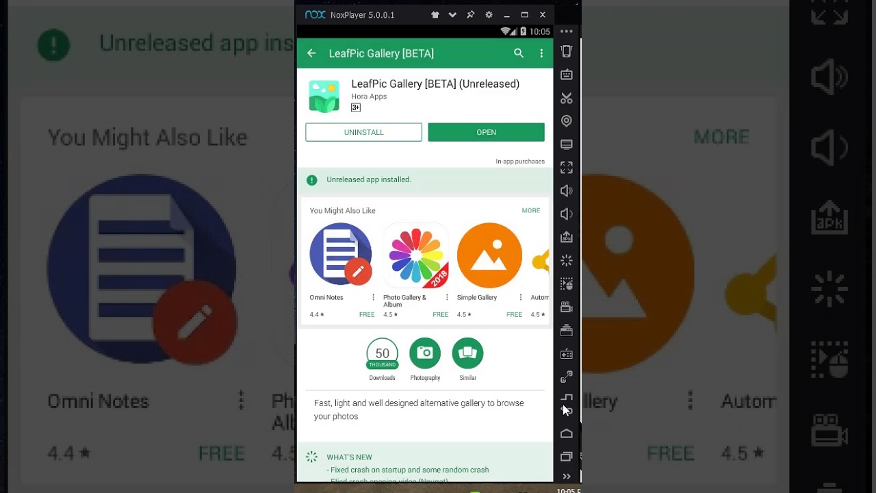 App Crash when opening - YouTube