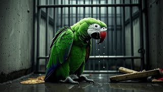 картинка: Попугай из приюта плакал месяцами, и однажды ветеринар закричала, увидев…