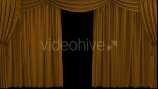 Gold Curtain Opening | Motion Graphics - Envato elements