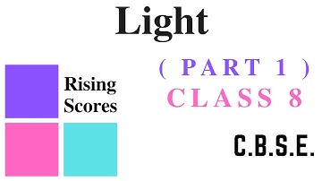 Light | Reflection, Laws of Reflection, Luminous, Non - Luminous | Class 8 | CBSE | Rising Scores
