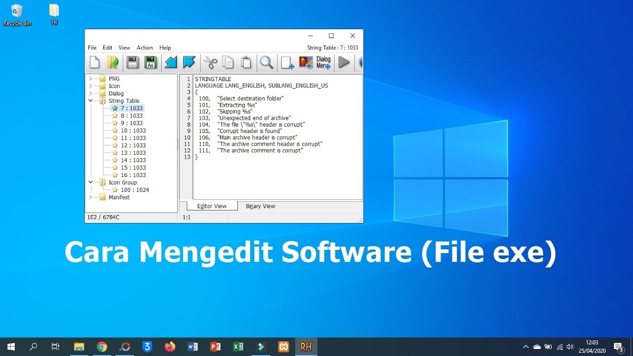 Update Cara Mengedit Software ( File exe )