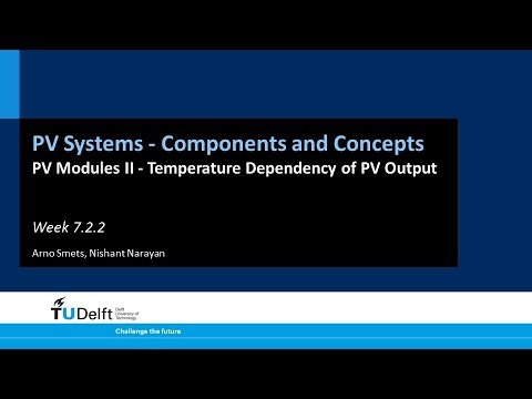7.2.2 PV Modules II - Temperature Dependency of PV Output - YouTube