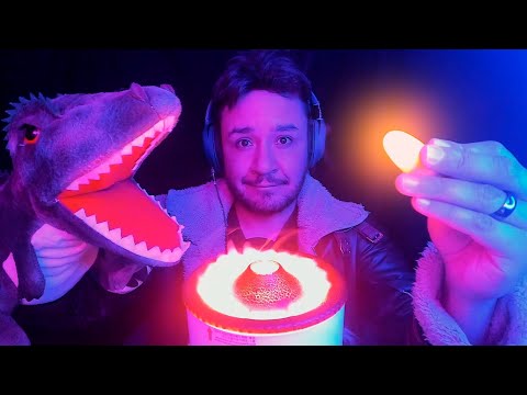 ASMRT | VOLCAN  Y DINO COMIENDO LUCES | MOUTH SOUNDS