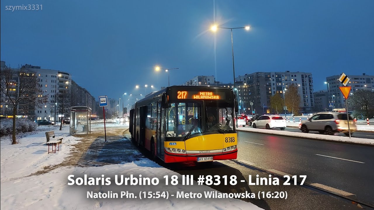 Linia 217 | Solaris Urbino 18 III #8318 - MZA Warszawa