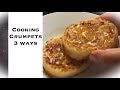 BREAKFAST IDEAS || COOKED CRUMPETS EATEN 3 DIFFERENT WAYS|| WHO SAID CRUMPETS ARE BORING ? #Crumpets