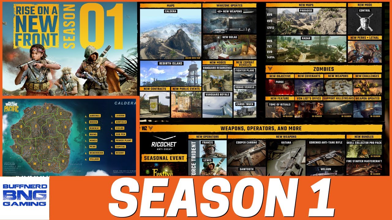 Pacific Warzone Map Trailer & Season 1 Call Of Duty Vanguard