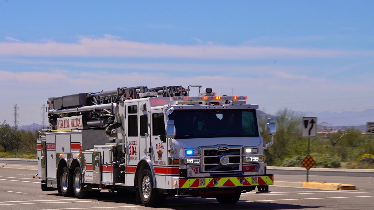 Mesa Fire Medical Dept Ladder 204 Responding YouTube