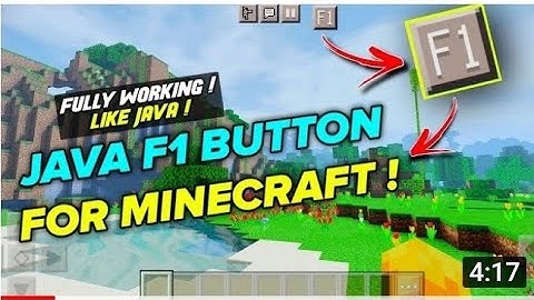 how to download Minecraft PE F1. button