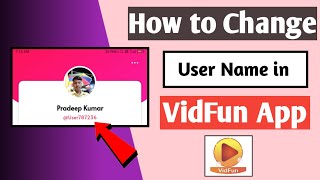 How to Change User Name in VidFun App | VidFun App Ka User Name Change Kaise Kare | User Name screenshot 5