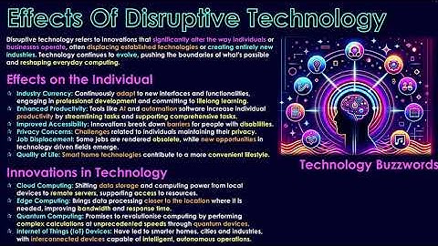 Effects Of Disruptive Technology