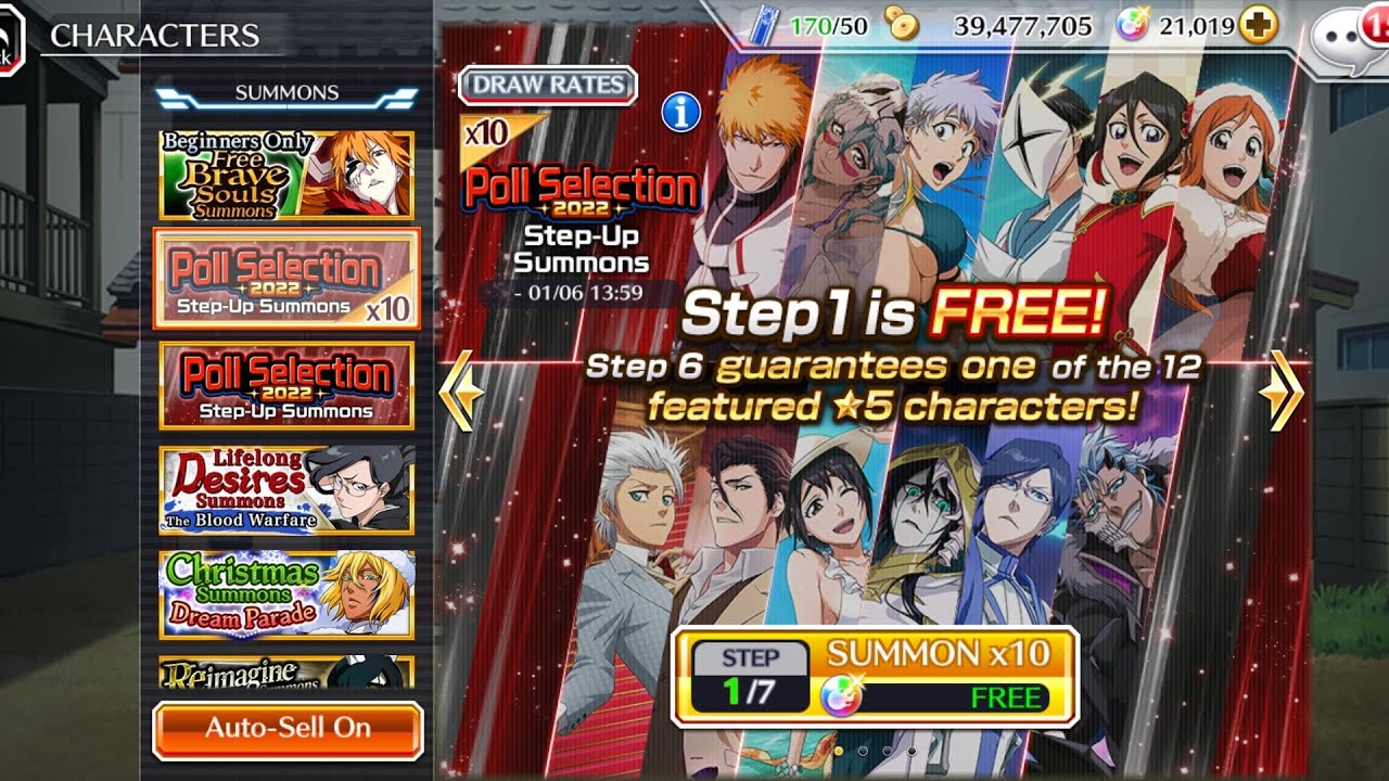Ready 21k orb for summon poll selection new - Bleach Brave Souls