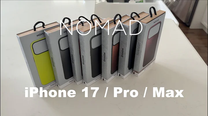 NOMAD -  iPhone 17 / Pro / MAX - ENTIRE Case Line Up! - Luxurious Leather! - Hands on Review