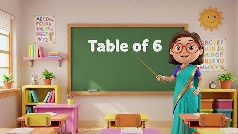 Table of 6 | Learn Multiplication Table of 6 | Easy Math for Kids | 6 Times Table Song