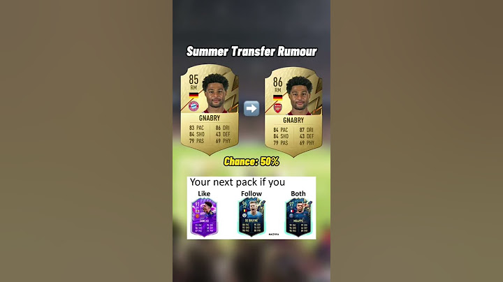 Serge Gnabry to Arsenal?🤔‼️ #gnabry #arsenal #fifa #fifa22 #ultimateteam #football #soccer #shorts