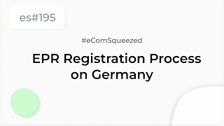Epr Registration Process On Germany Extended Producer Responsibility Epr Certificate- Es195