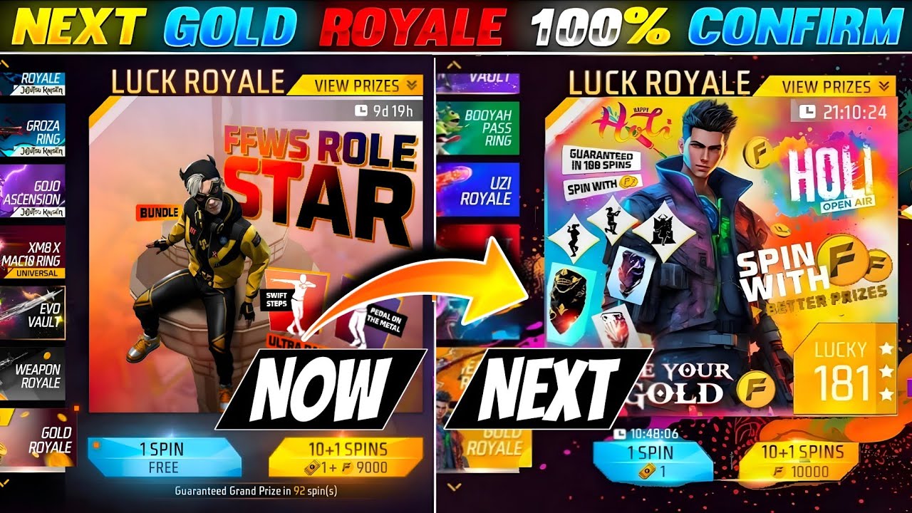 Next gold Royale Free Fire 🔥🤩 | New gold Royale Free Fire | Upcoming gold Royale In Free Fire  