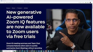 Generative Artificial Intelligence in ZOOM. Create Meeting Summaries with ZOOM IQ.