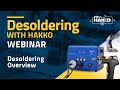 "Eye On Hakko" presents, "Desoldering with HAKKO" — Video by American Hakko
