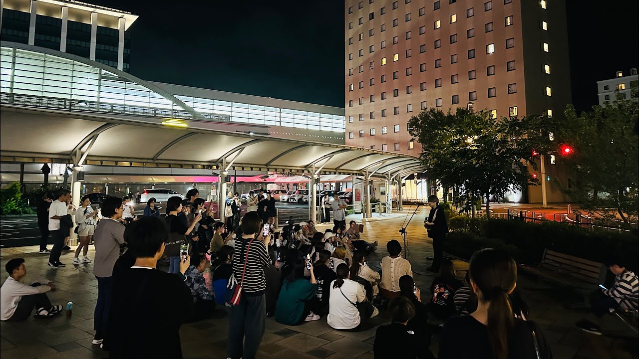 【 きゃない 】オリジナル曲だけで全国各地で路上ライブ【47都道府県おまコレ全部生身でツアー】鹿児島県/鹿児島中央駅  2024.10.22(37/47×1日目)